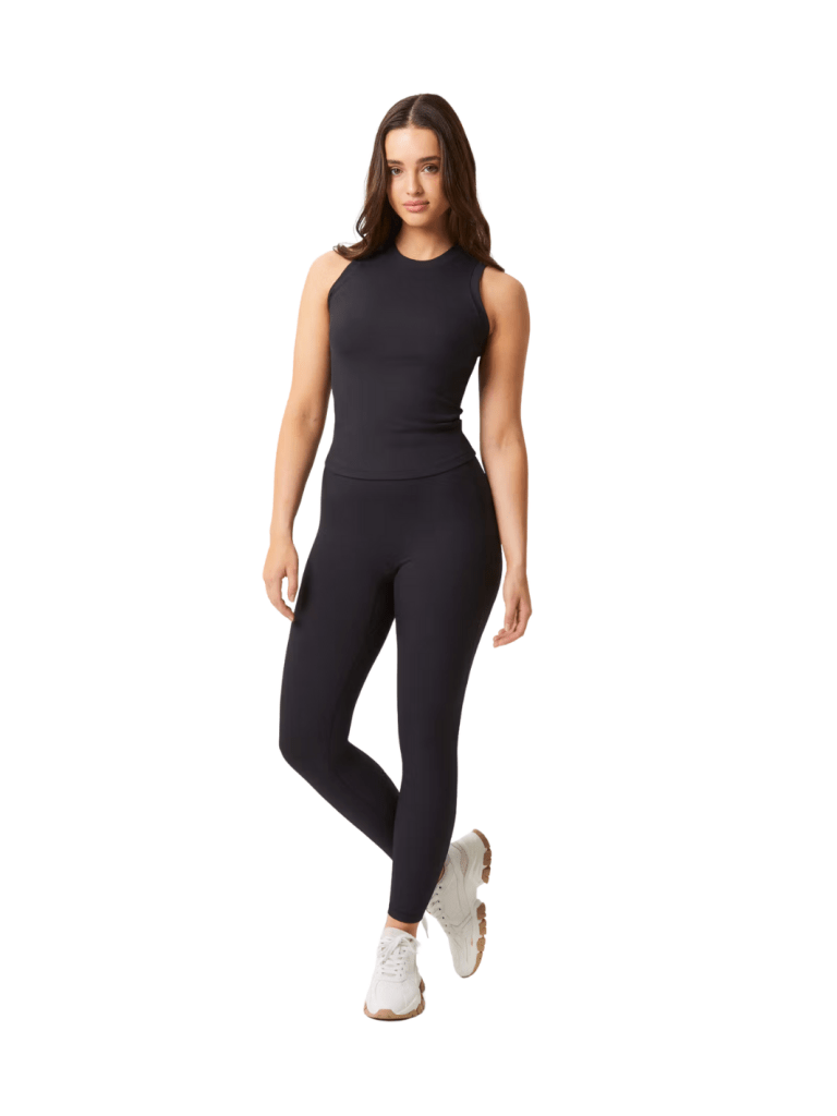 Björn Borg Sorte Highwaist Rib Tights XS Björn Borg