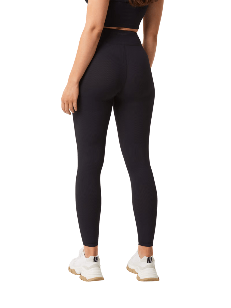 Björn Borg Sorte Highwaist Rib Tights XS Björn Borg