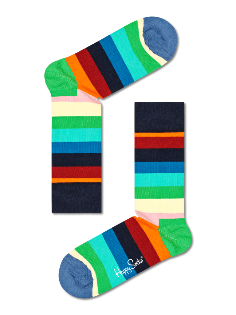 Blå Stribet Herre Happy Socks Til Ham 41 - 46 Happy Socks