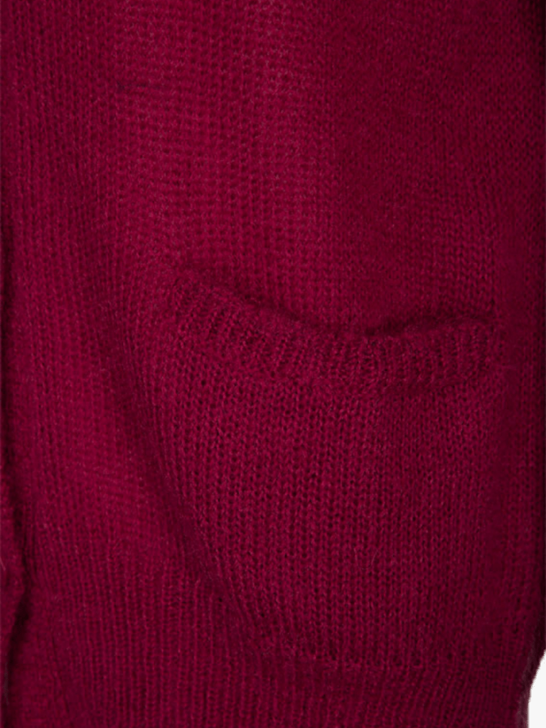 Bordeaux Clawson Månestråle Cardigan i Mohair 0/XS Månestråle