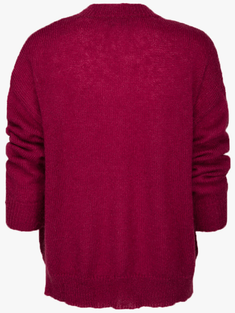 Bordeaux Månestråle Clifton Mohair Strik 0/XS Månestråle