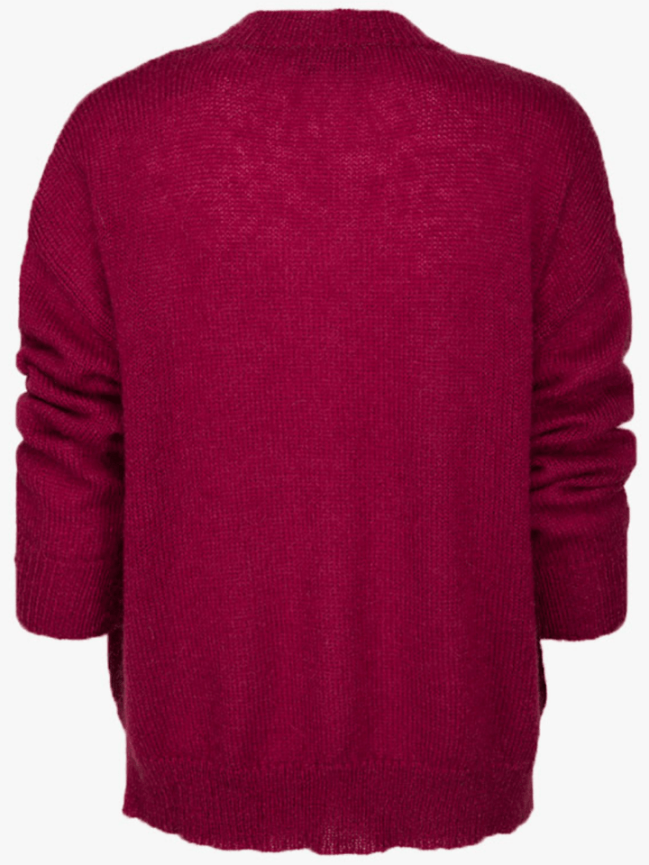 Bordeaux Månestråle Clifton Mohair Strik 0/XS Månestråle