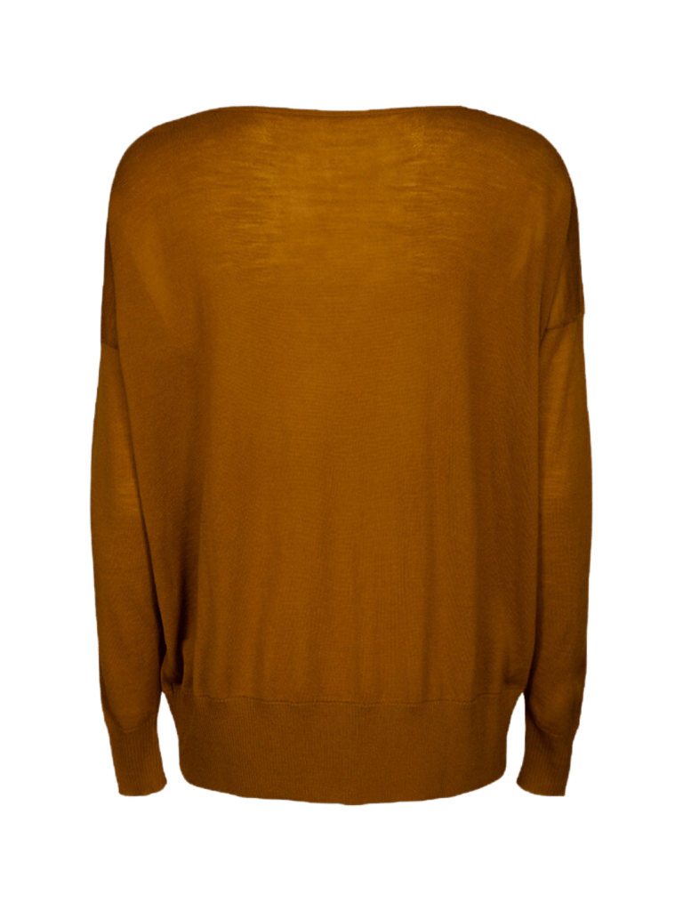 Bronze Farvet Dagny Månestråle V - Hals Strik 0/XS Månestråle