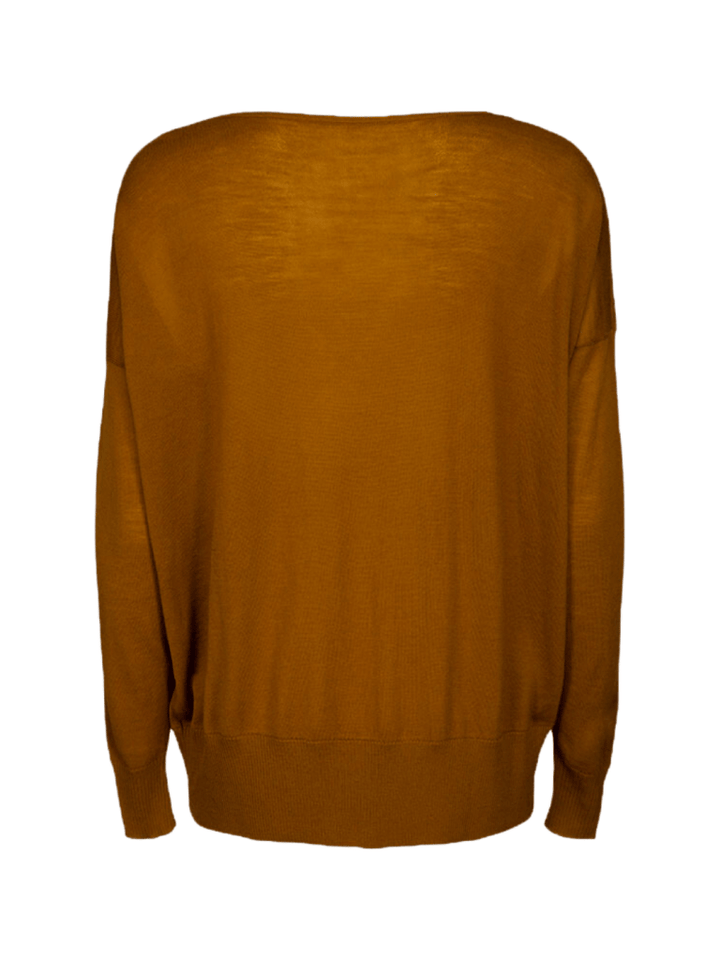 Bronze Farvet Dagny Månestråle V - Hals Strik 0/XS Månestråle