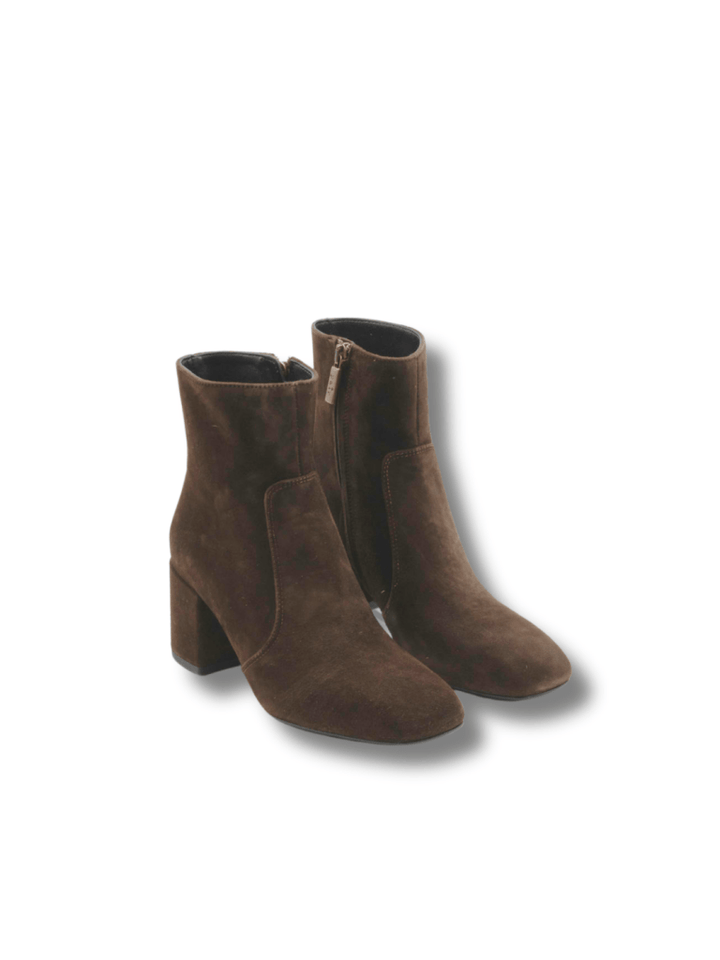 Brun Apair Blanche Halvstøvle I Ruskind Med 7cm Hæl 35 Apair