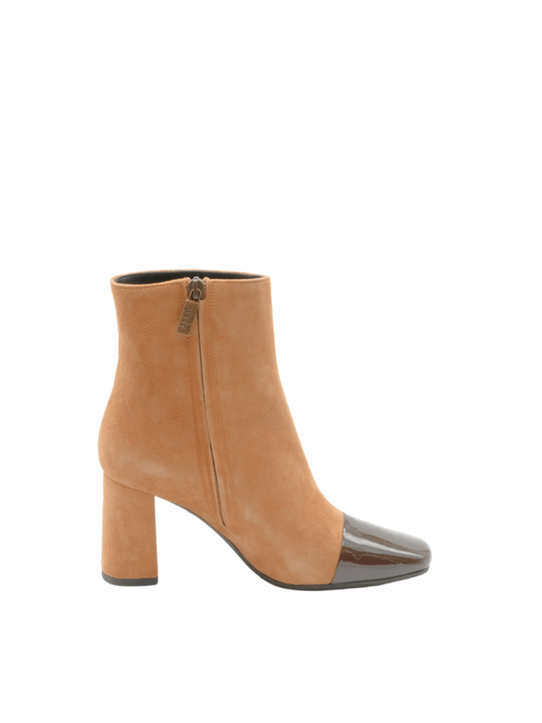 Brun Apair Carole Halvstøvle I Ruskind Med 7cm Hæl 35 Apair