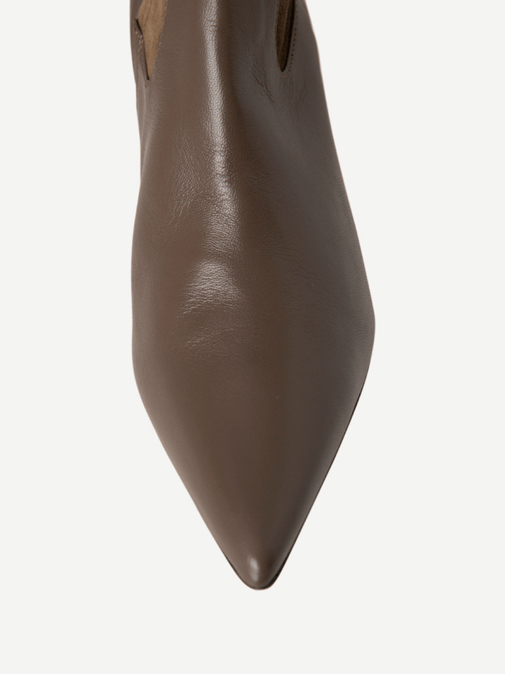 Brun Custommade Ally Støvle I Ruskind & Glat Skind 37 Custommade