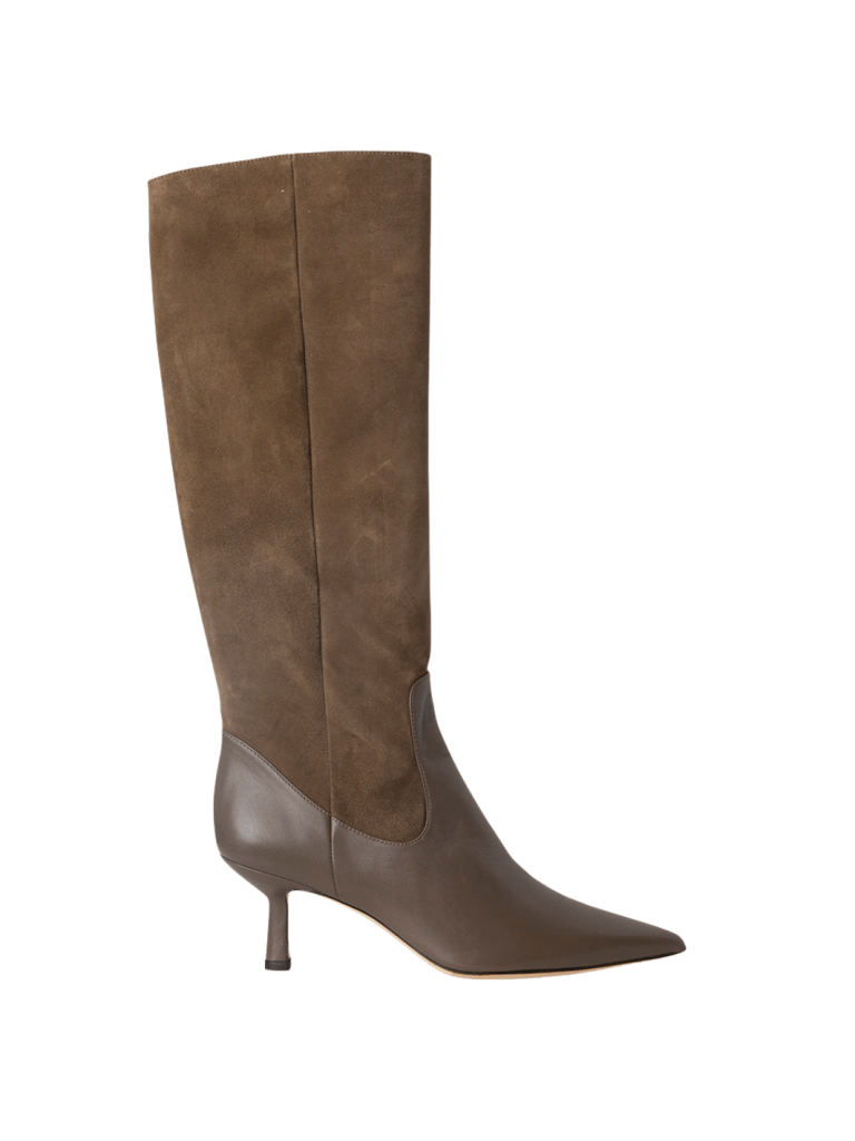 Brun Custommade Ally Støvle I Ruskind & Glat Skind 37 Custommade