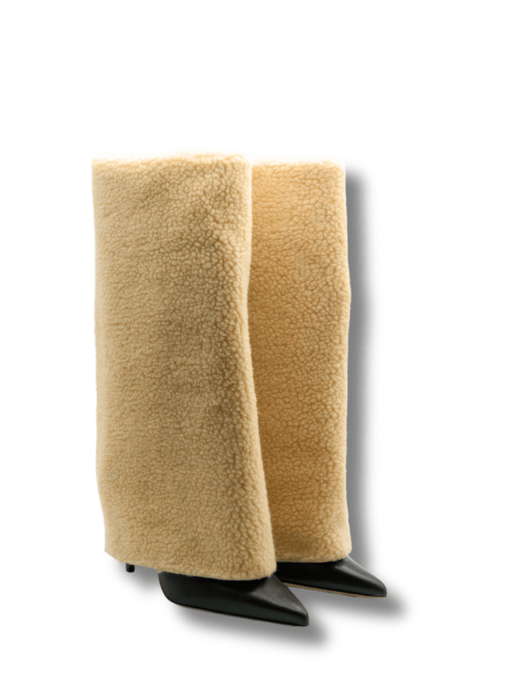 Custommade Sort Adel Shearling Støvle 39 Custommade