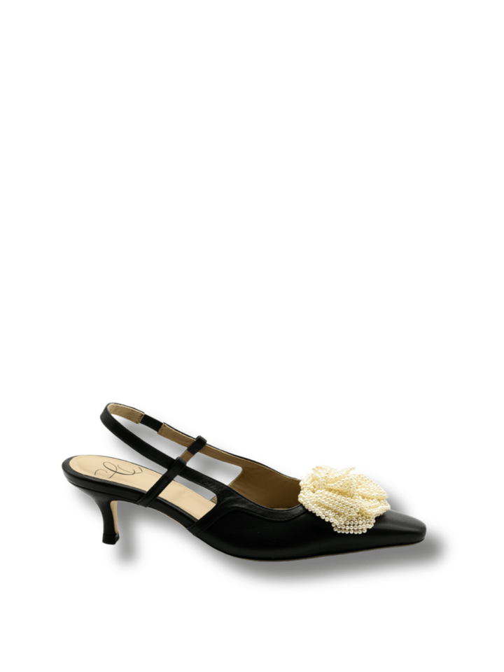 Custommade Sort Anita Slingback Stilet 39 Custommade