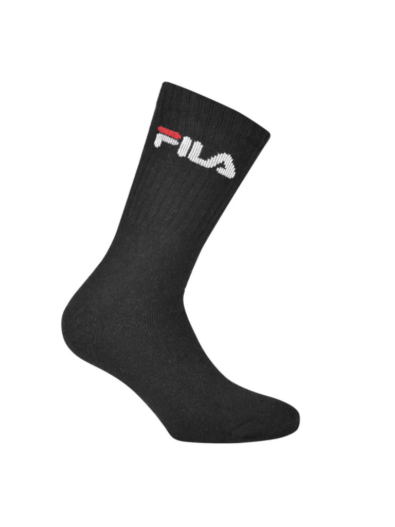 FILA Crew Logo Terry Tennissokker 3 Pack Unisex I 3 Farver 35 - 38 FILA