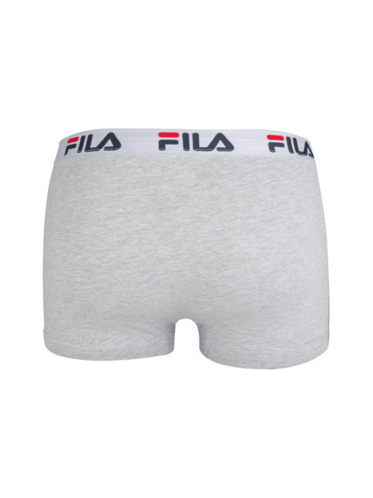 FILA Grå Contrast Logo Boxershorts 2 Pack M FILA
