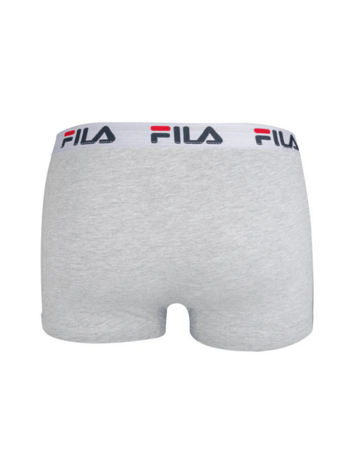 FILA Grå Contrast Logo Boxershorts 2 Pack M FILA