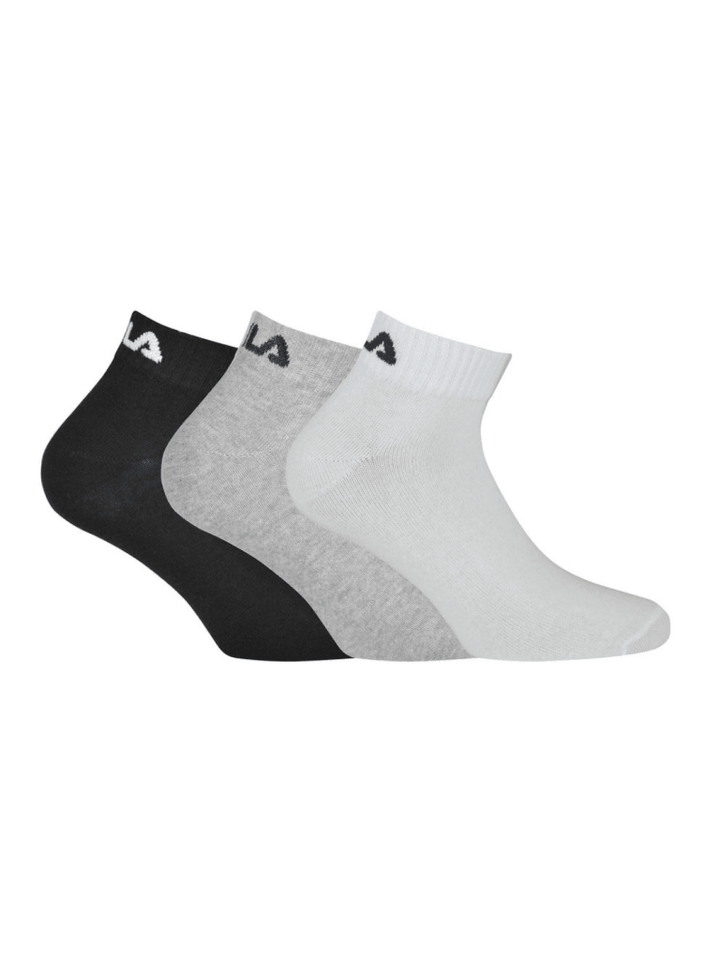 FILA Quarter Strømpe 3 Pack Unisex I 3 Farver 35 - 38 FILA
