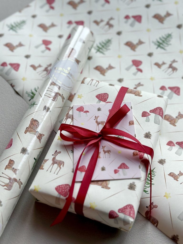 Gavepapir, 5 m, Bambi All By Voss