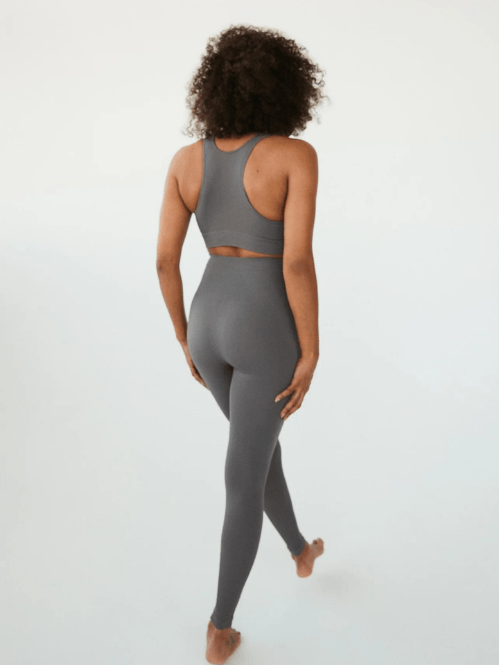 Grå Dear Denier Sømløs Rib Leggins S/M Dear Denier