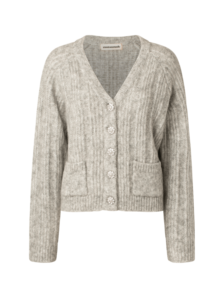 Grå Vanora Custommade Strik Cardigan 34/XS Custommade