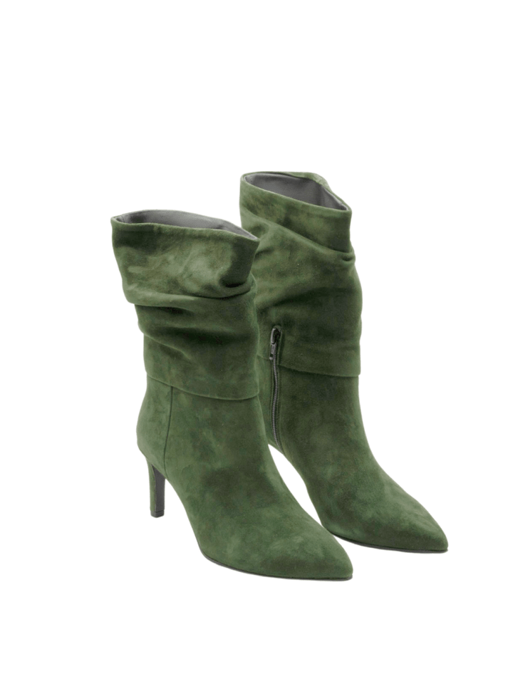 Grøn Apair Verde Halvstøvle Med 7cm Hæl 35 Apair