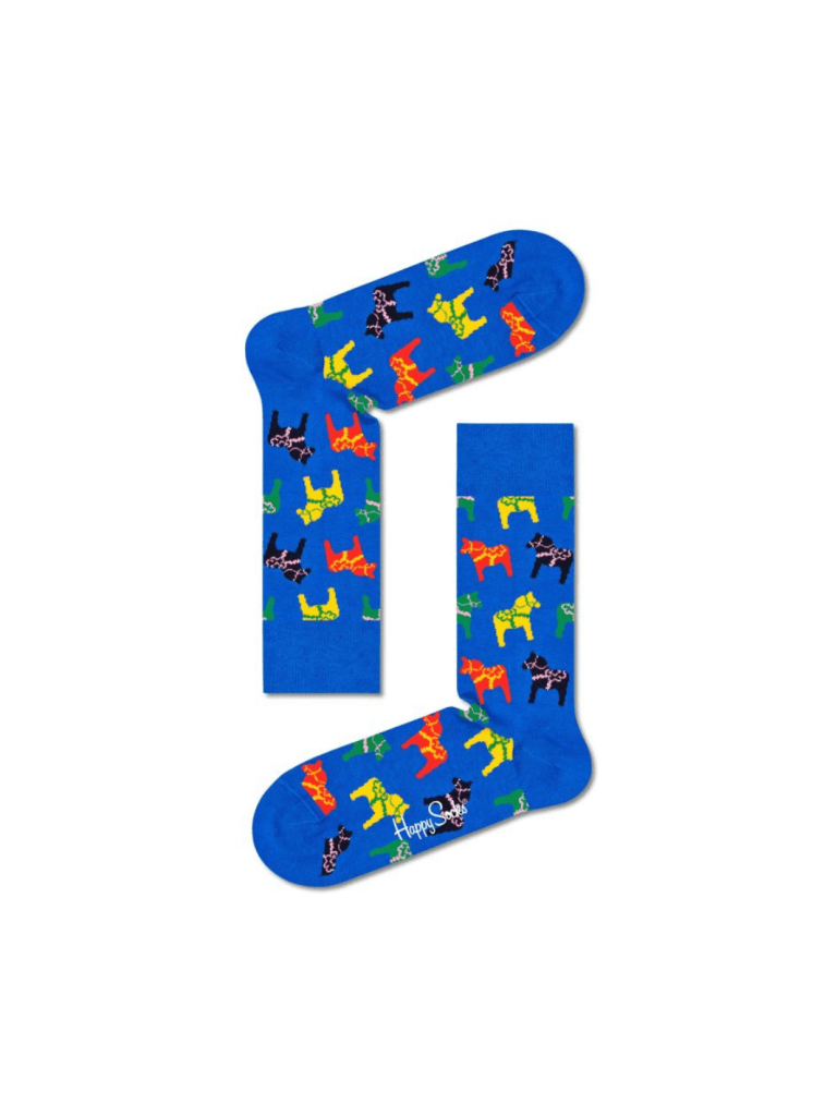 Happy Socks 3 - Pack Sverige Gaveæske Til Ham 41 - 46 Happy Socks