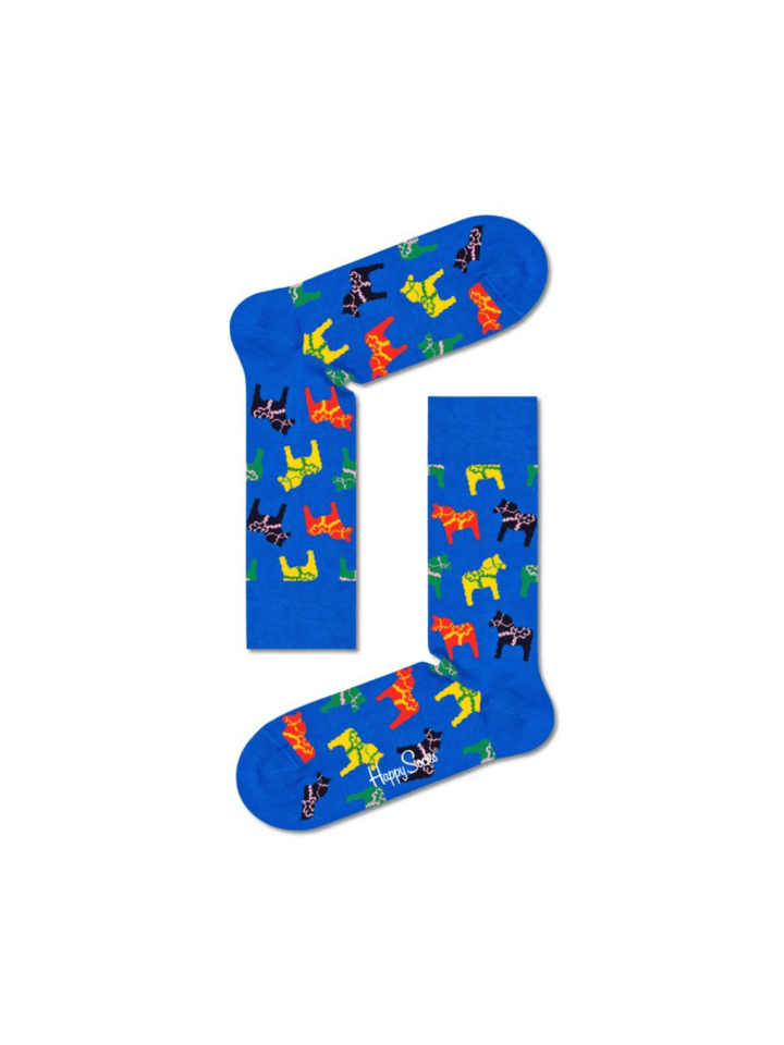 Happy Socks 3 - Pack Sverige Gaveæske Til Ham 41 - 46 Happy Socks