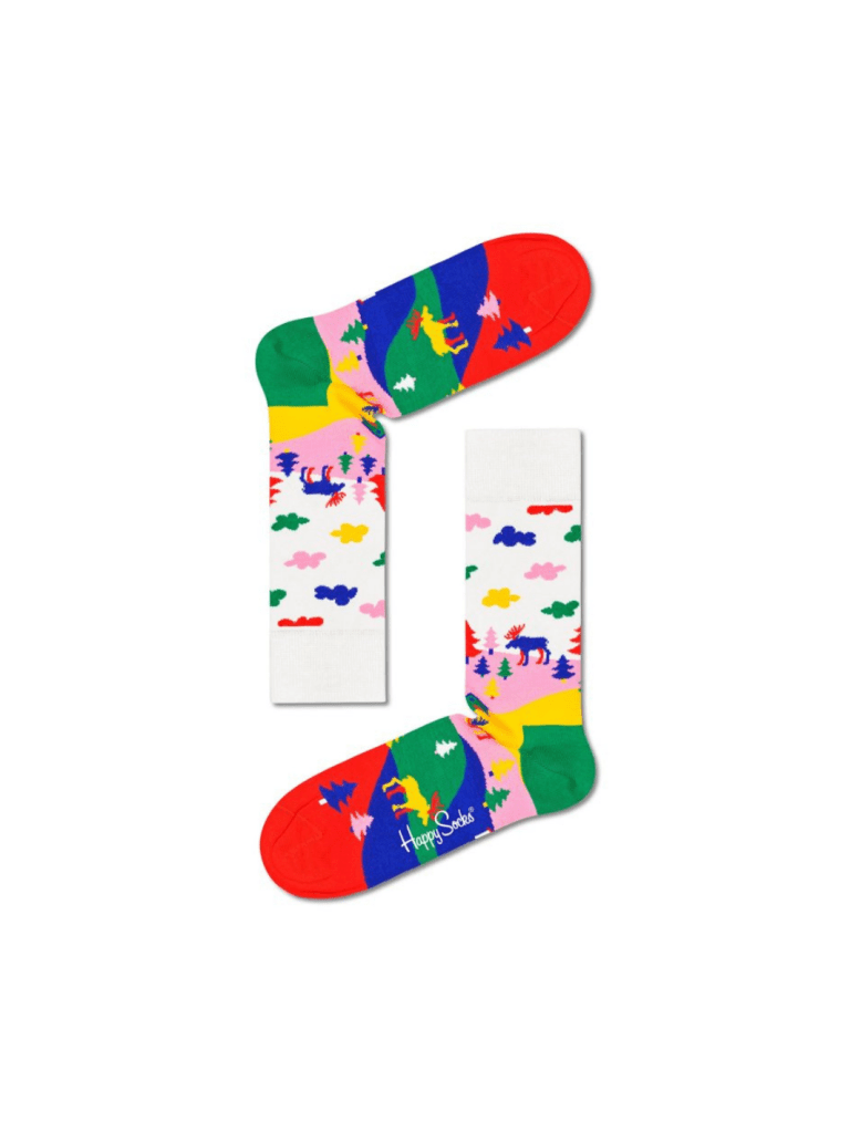 Happy Socks 3 - Pack Sverige Gaveæske Til Ham 41 - 46 Happy Socks