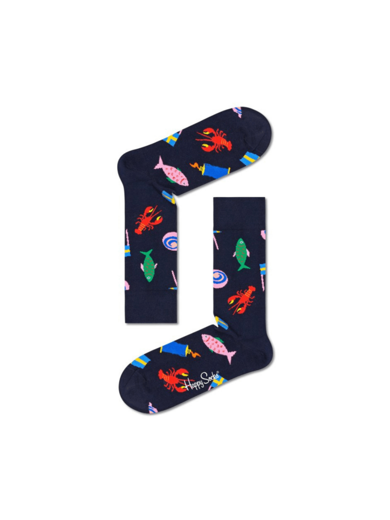 Happy Socks 3 - Pack Sverige Gaveæske Til Ham 41 - 46 Happy Socks