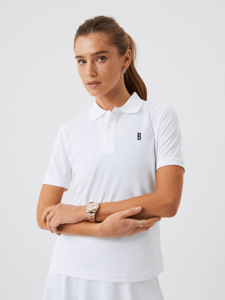Hvid Björn Borg Dame Performance Polo S Björn Borg