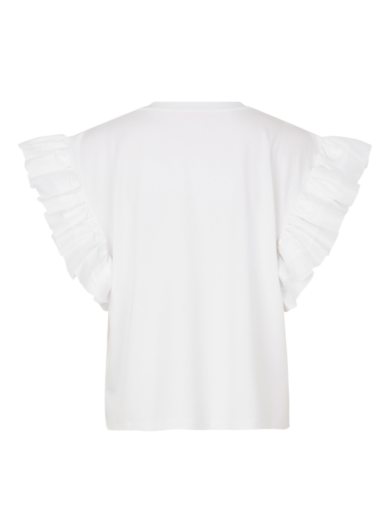 Hvid Custommade Moniq T-Shirt 34/XS Custommade