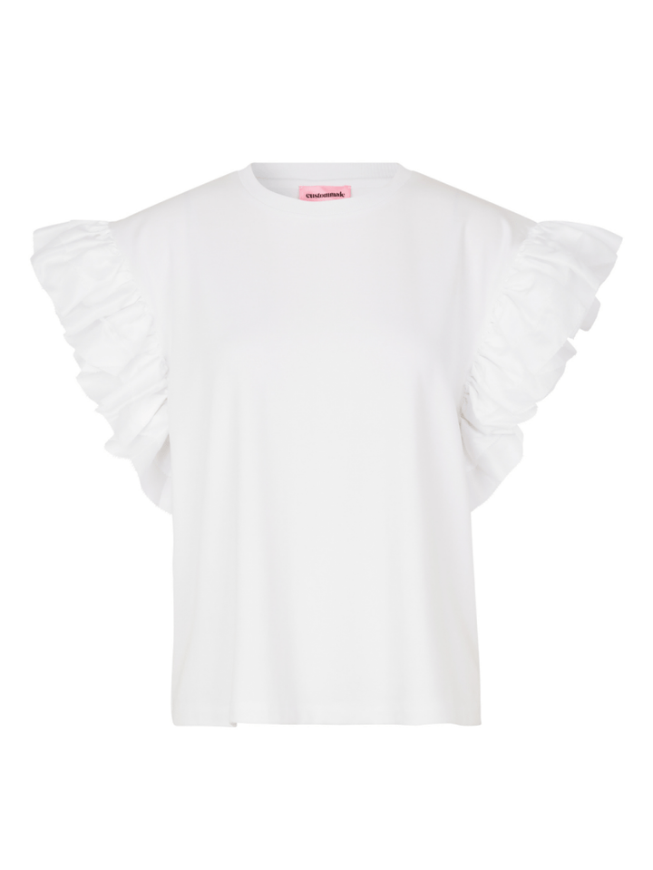 Hvid Custommade Moniq T-Shirt 34/XS Custommade