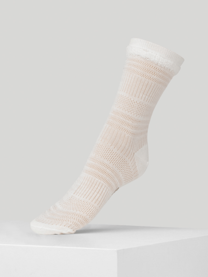 Hvid Dear Denier Luksus Uldstrømpe 36 - 38 Dear Denier