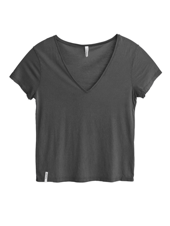 Icôn Dame Basic Oversize V - neck T-shirt XS 360° ICÔN