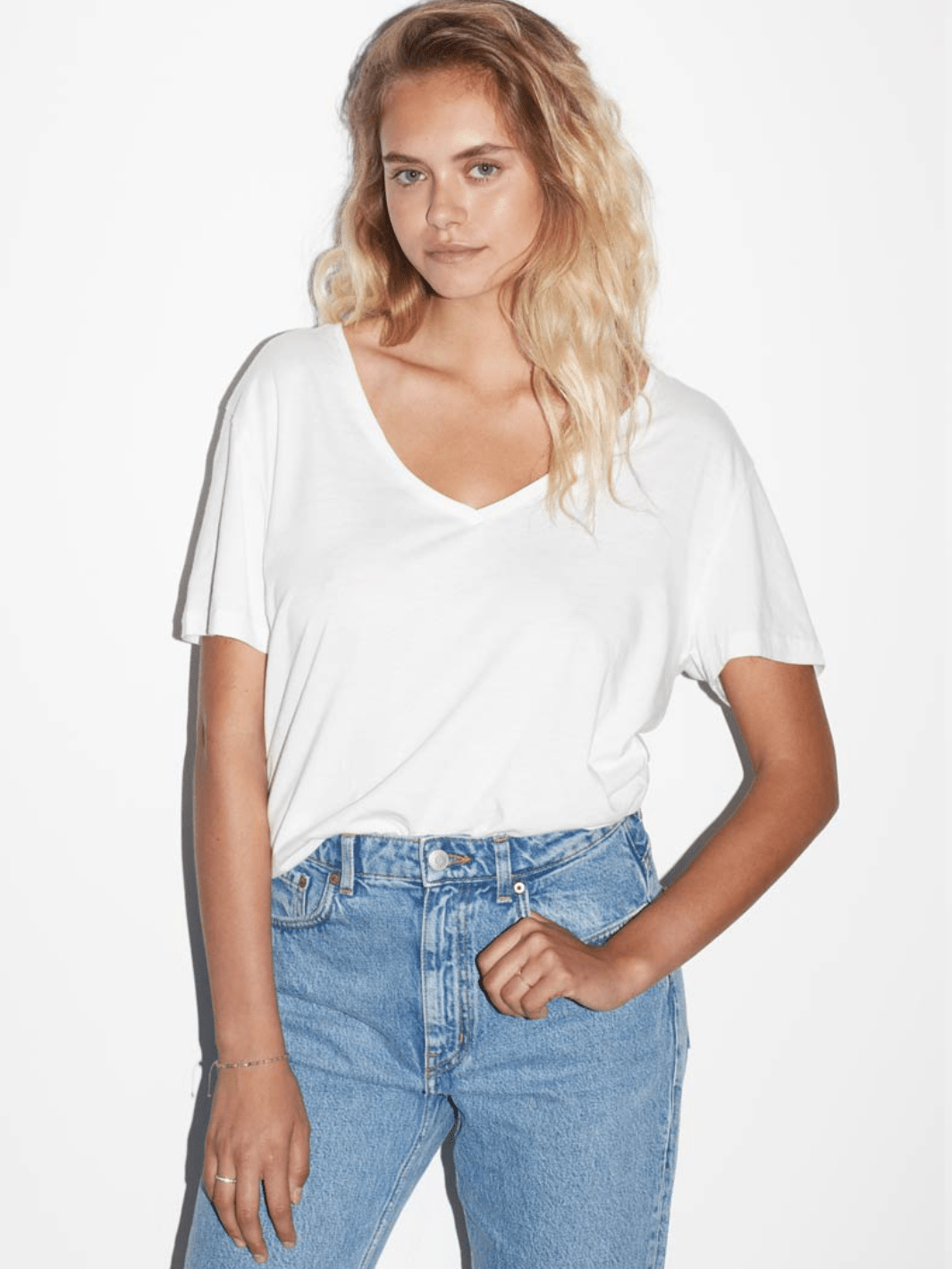 Icôn Dame Basic Oversize V - neck T-shirt XS 360° ICÔN