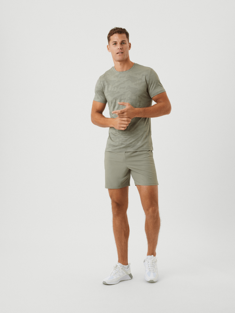 Khaki Björn Borg Camo Performance T-Shirt M Björn Borg