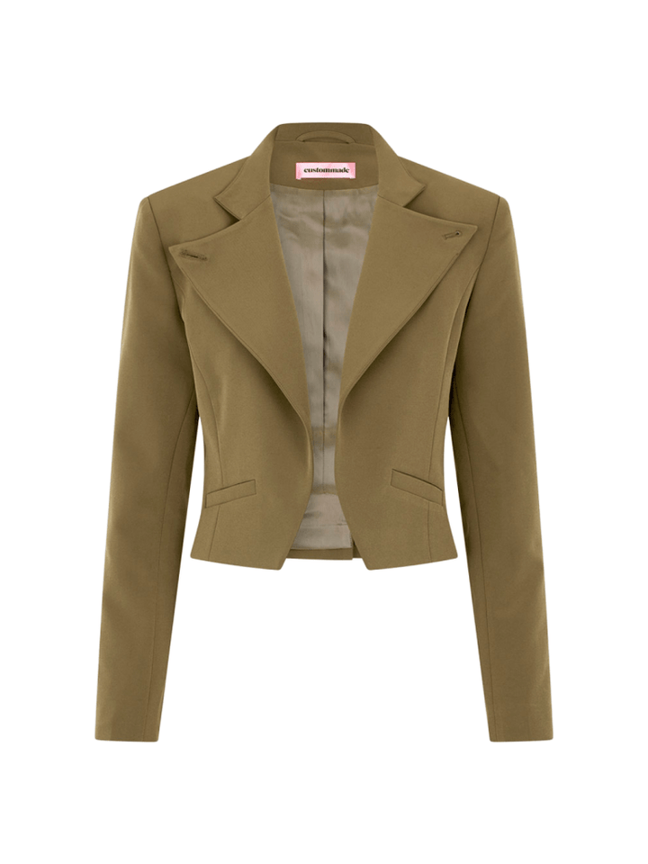 Khaki Kort Florence Custommade Blazer 34/XS Custommade