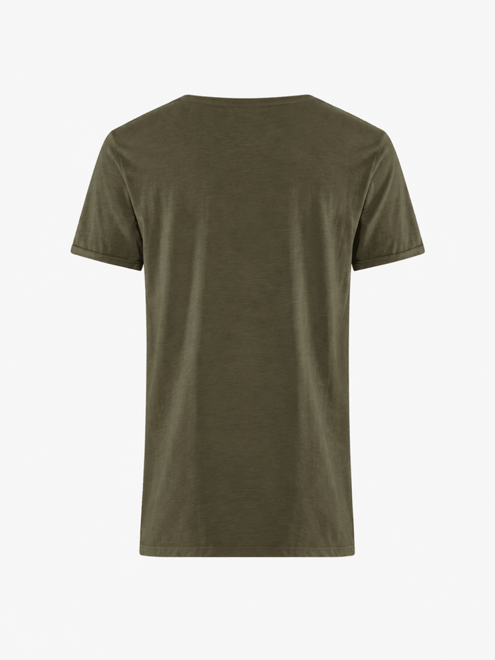 Khaki W.A.S Vegas T-shirt i Råt Look S WeAreScandinavian