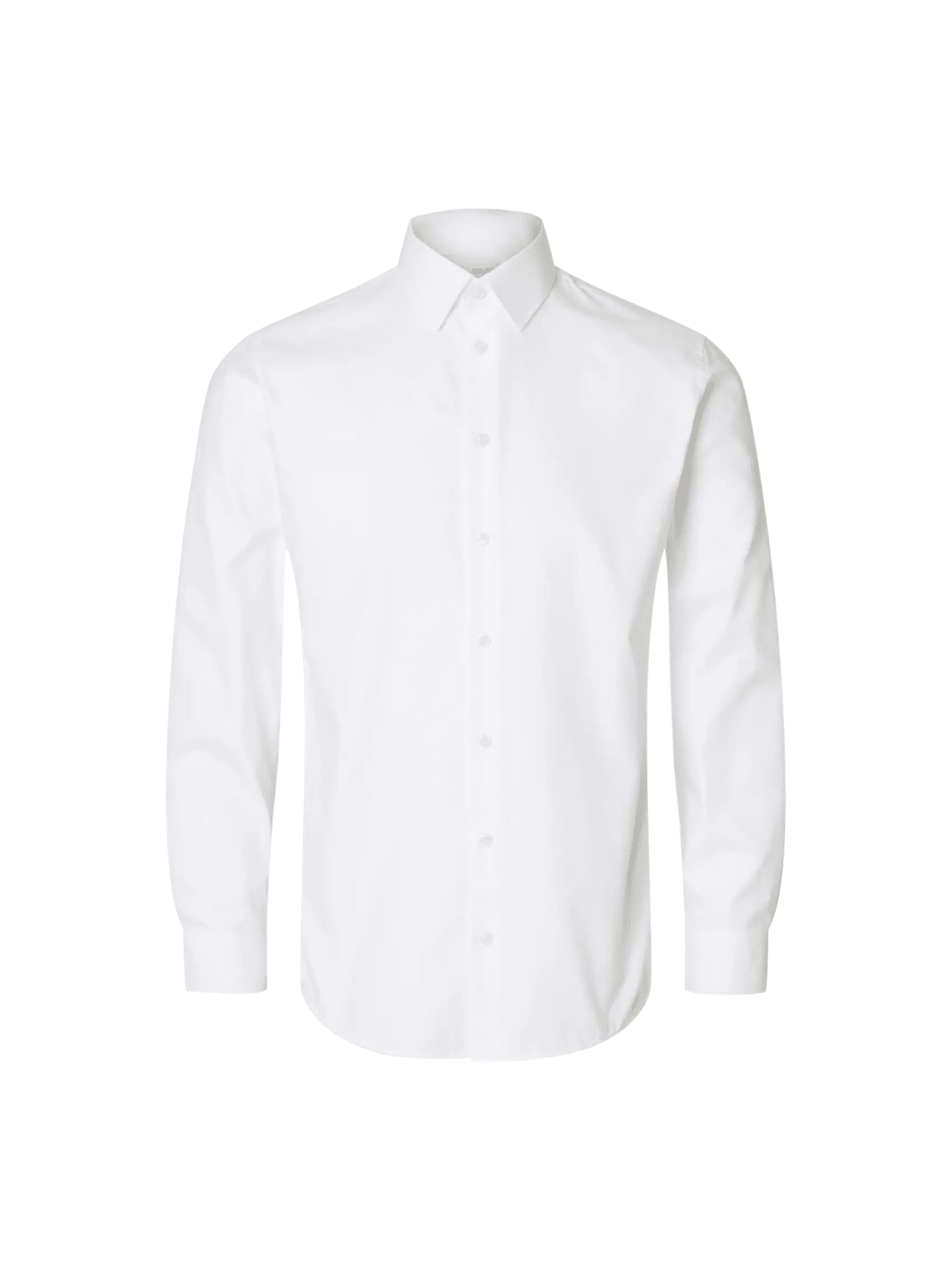 Klassisk Hvid Selected Ethan Slim Fit Herre Skjorte Hvid Selected