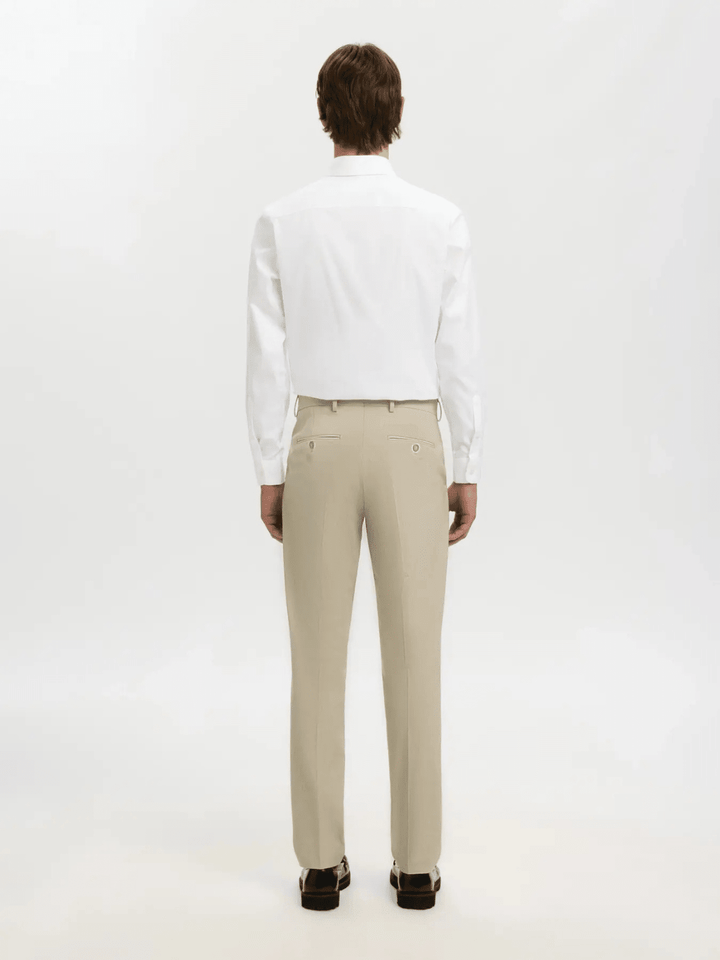Klassisk Hvid Selected Ethan Slim Fit Herre Skjorte Hvid Selected
