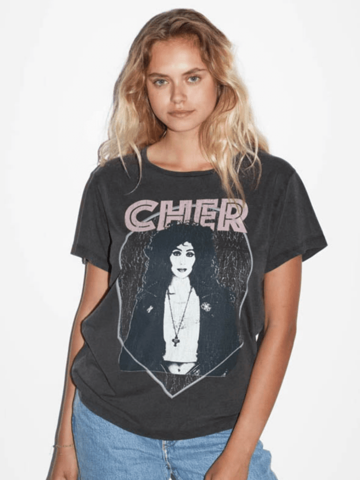 Koksgrå Icôn Dame Cher Diamond T-Shirt XS 360° ICÔN
