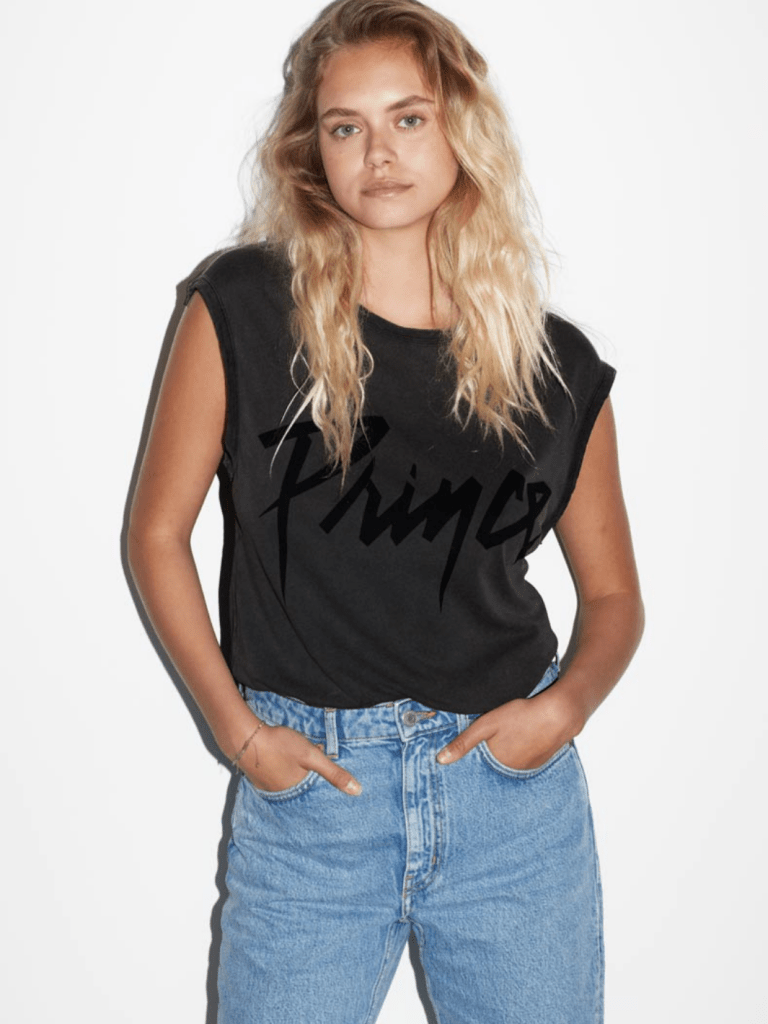 Koksgrå Icôn Prince Logo Dame T-Shirt Uden Ærmer XS 360° ICÔN