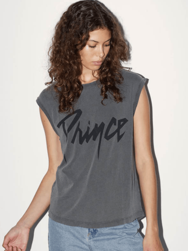 Koksgrå Icôn Prince Logo Dame T-Shirt Uden Ærmer XS 360° ICÔN