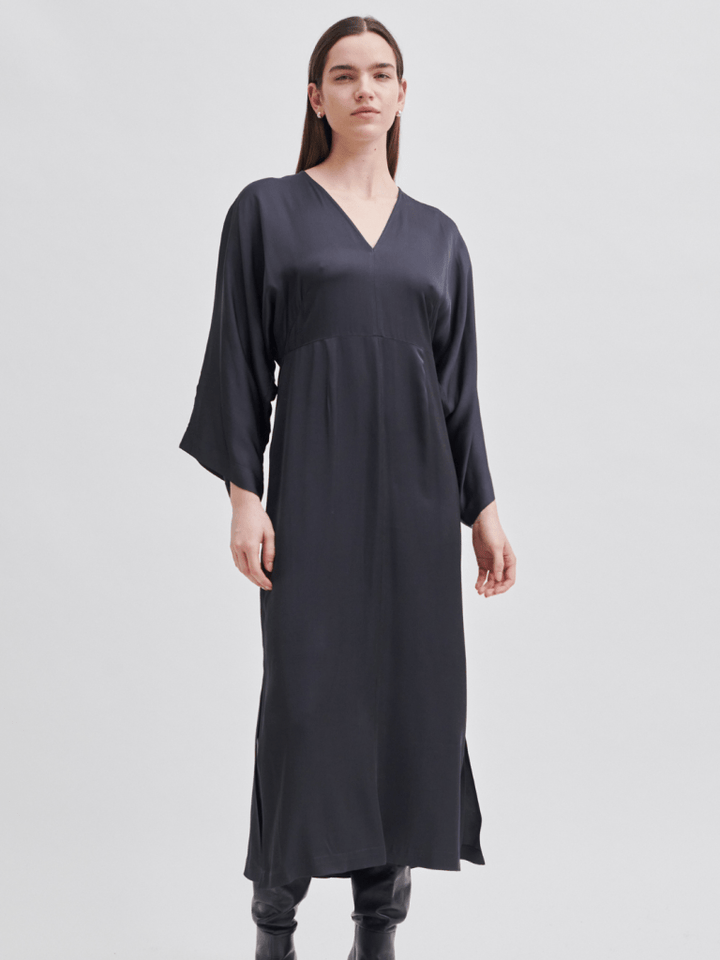 Koksgrå Second Female Galla Maxi Kjole S Second Female