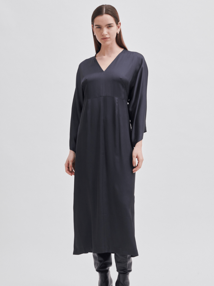 Koksgrå Second Female Galla Maxi Kjole S Second Female