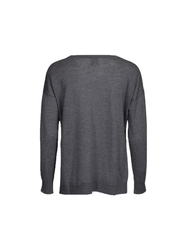 Koksgrå Siri Månestråle Rundhalset Strik 0/XS Månestråle