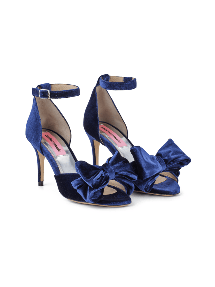 Kongeblå Costummade Marita Velour Stilet 36 Custommade