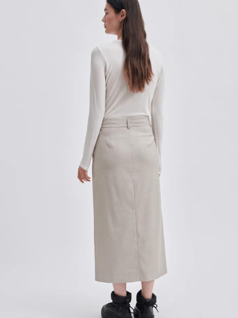 Lang Sandfarvet Second Female Sharo Nederdel XS Second Female