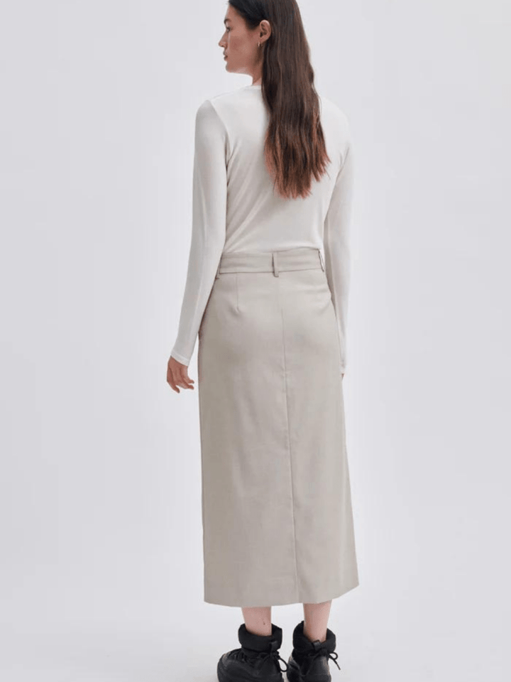 Lang Sandfarvet Second Female Sharo Nederdel XS Second Female