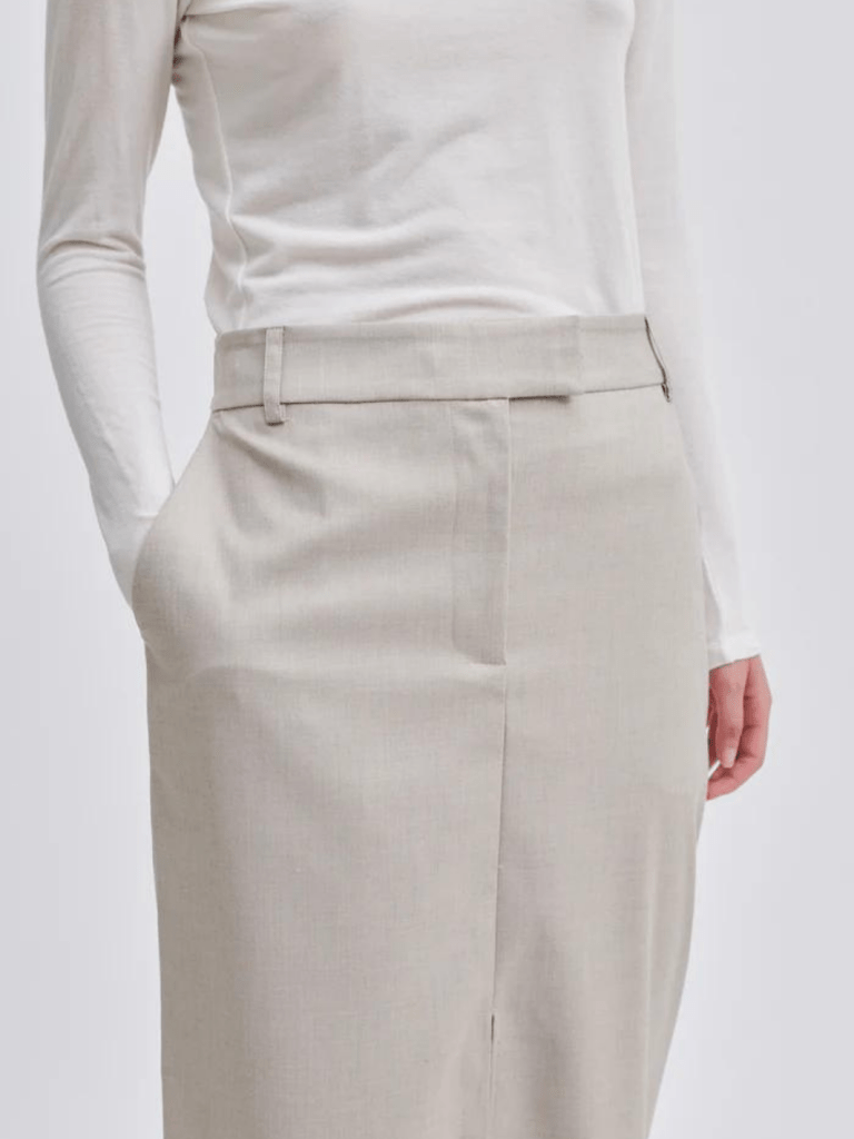 Lang Sandfarvet Second Female Sharo Nederdel XS Second Female