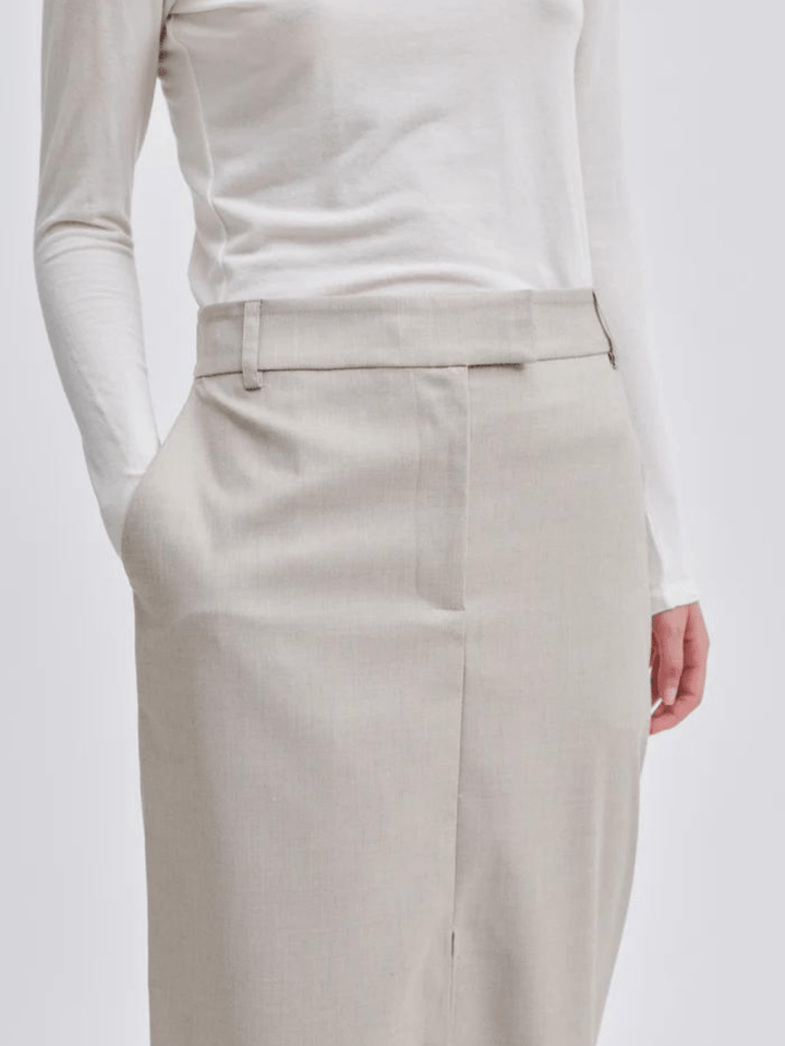 Lang Sandfarvet Second Female Sharo Nederdel XS Second Female