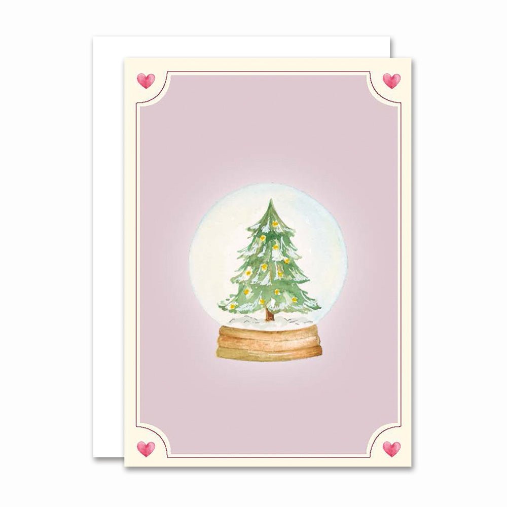 Lille foldet kort, Snowglobe A7 All By Voss