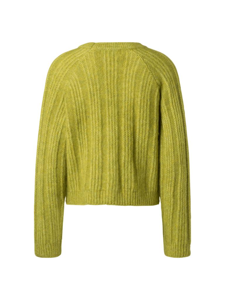 Limefarvet Vanora Custommade Strik Cardigan 34/XS Custommade